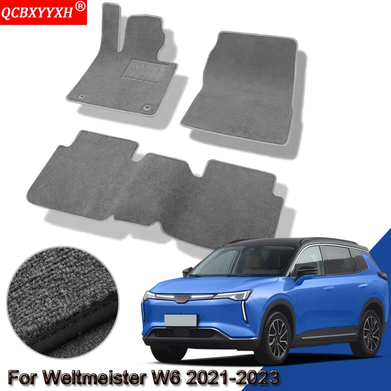 

Custom Car Floor Mats Fit For Weltmeister W6 2021-2023 Waterproof Non-Slip Floor Mats Internal Protection Carpets Rugs Accessory