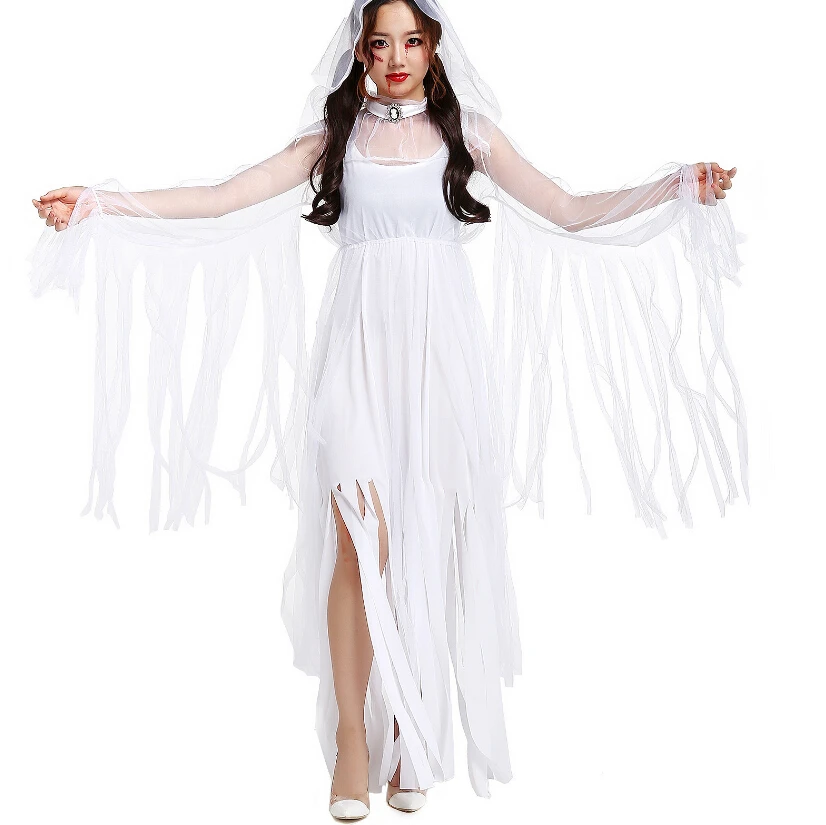 COLDKER Halloween Costume Zombie Bridal Gown Cosplay Costume Free Size Ladies Cosplay Fancy Dress
COLDKER Halloween Costume Zombie Bridal Gown Cosplay Costume Free Size Ladies Cosplay Fancy Dress