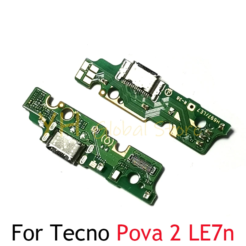 

For Tecno Pova 2 3 4 5 Neo Pro LD7 LE6 LE7 LE6n LF7n LH7n LH8n LG7n LG8n USB Charging Board Dock Port Flex Cable Repair Parts