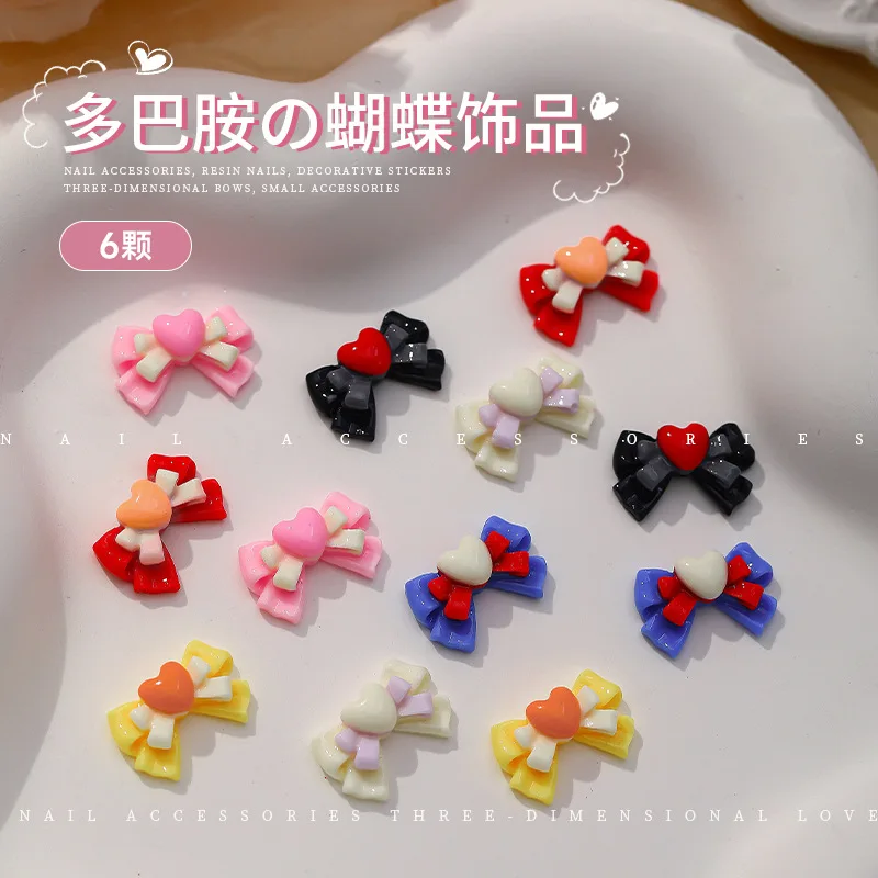 20pcs 3D Resin Colorful Ribbon Bow Design Nail Decorations Trendy Dopamine Series Nail Art Charms DIY Press on Nails Supplies
20pcs 3D Resin Colorful Ribbon Bow Design Nail Decorations Trendy Dopamine Series Nail Art Charms DIY Press on Nails Supplies