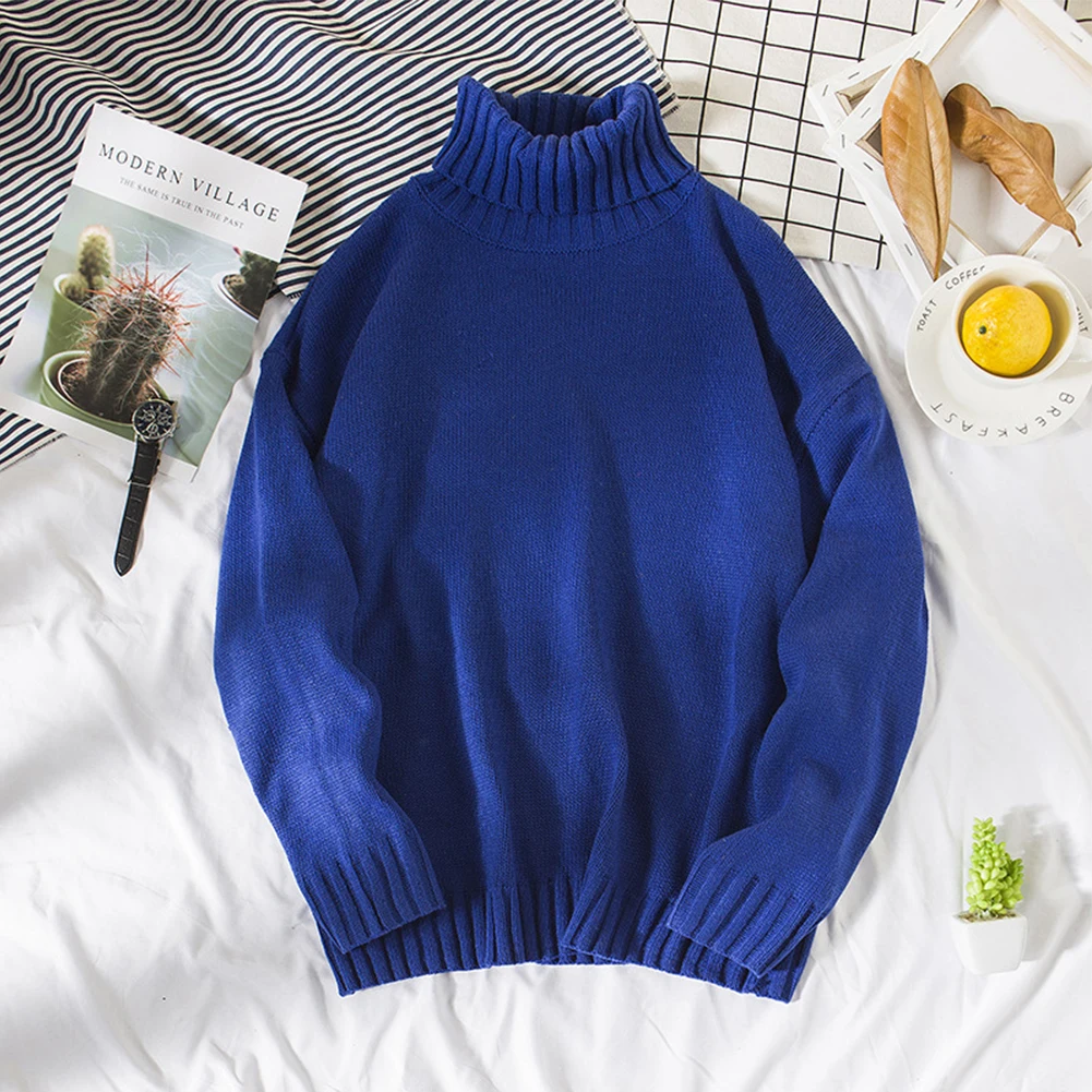 Men Autumn Winter Warm Turtleneck Loose Long Sleeve High Collar Sweater Jumper Knitwear Pullovers Korean Solid Men's Sweaters
Men Autumn Winter Warm Turtleneck Loose Long Sleeve High Collar Sweater Jumper Knitwear Pullovers Korean Solid Men's Sweaters