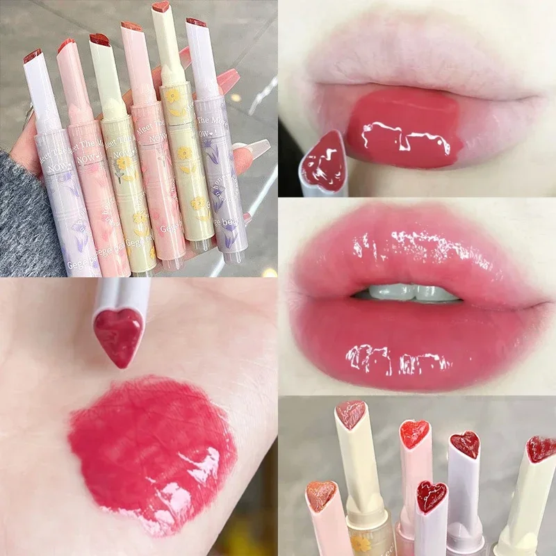 Clear Lip Glaze Heart Love Jelly Mirror Lipstick Long Lasting Moisturizing Waterproof Non-stick Cup Transparent Lip Gloss Makeup
Clear Lip Glaze Heart Love Jelly Mirror Lipstick Long Lasting Moisturizing Waterproof Non-stick Cup Transparent Lip Gloss Makeup