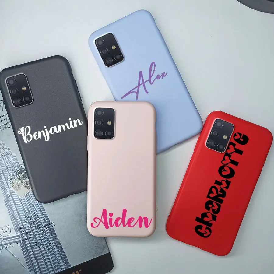 Чехол для Samsung Galaxy A51 A71 4G, персонализированный Тонкий силиконовый чехол с именем под заказ для SamsungA51 A 51 71 A515F A715F
Чехол для Samsung Galaxy A51 A71 4G, персонализированный Тонкий силиконовый чехол с именем под заказ для SamsungA51 A 51 71 A515F A715F