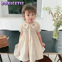 Children Dress Cute Embroidery Pattern Solid Color Short Sleeve Skirt Girl Summer Go Out Activity Thin Section Princess Dress
Children Dress Cute Embroidery Pattern Solid Color Short Sleeve Skirt Girl Summer Go Out Activity Thin Section Princess Dress