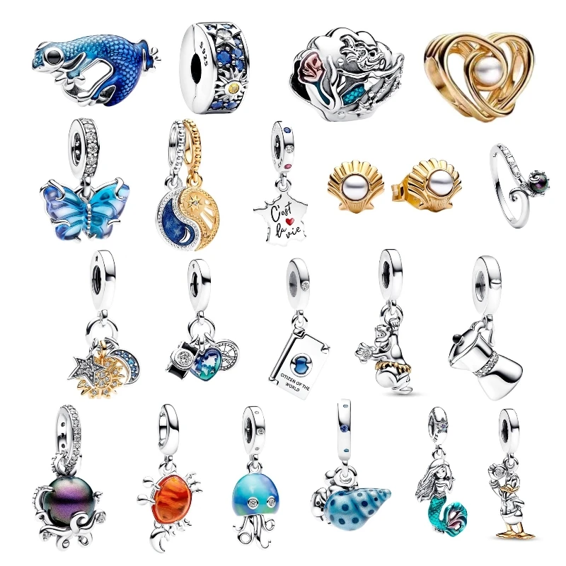 2023 New In Summer Blue Ocean Conch Mermaid Octopus Charms Travel Pendants 925 Sterling Silver Bead Fit Original Jewelry DIY
2023 New In Summer Blue Ocean Conch Mermaid Octopus Charms Travel Pendants 925 Sterling Silver Bead Fit Original Jewelry DIY