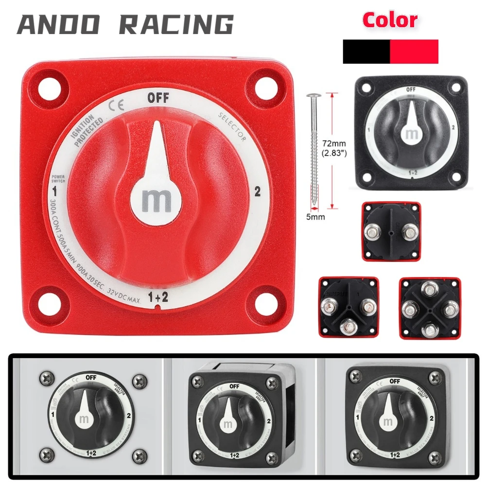 2 3 4 Position Battery Mass Switch for Camper RV Truck Boat Caravan M10 12V Selector Marine Isolator Disconnect Rotary Switch 
2 3 4 Position Battery Mass Switch for Camper RV Truck Boat Caravan M10 12V Selector Marine Isolator Disconnect Rotary Switch