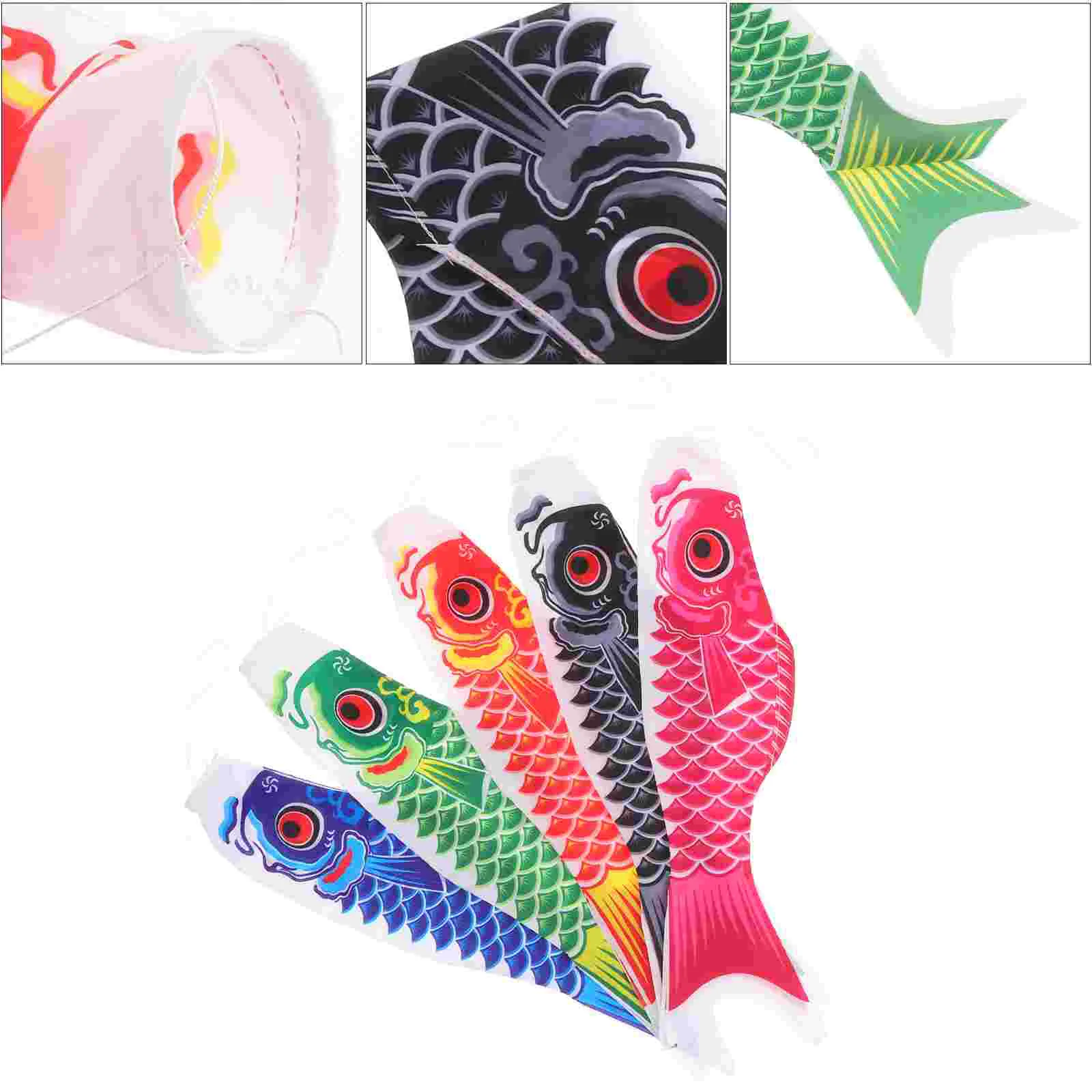 5 Pcs Windsock Carp Streamer Out Door Decor Japanese Fish Flag Hand Satin Direction Flags
5 Pcs Windsock Carp Streamer Out Door Decor Japanese Fish Flag Hand Satin Direction Flags