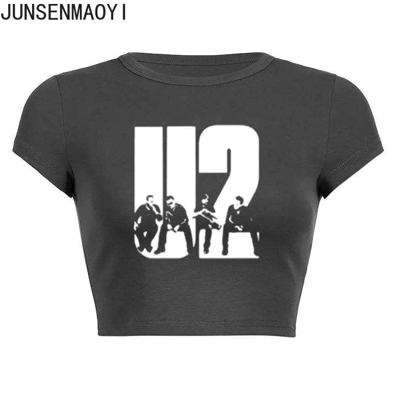 Lovely U2 band Hip Hop Rock Print Pattern New Summer Short Sleeve O Neck Cropped Navel Women Crop Tops Fashion T-Shirt
Lovely U2 band Hip Hop Rock Print Pattern New Summer Short Sleeve O Neck Cropped Navel Women Crop Tops Fashion T-Shirt