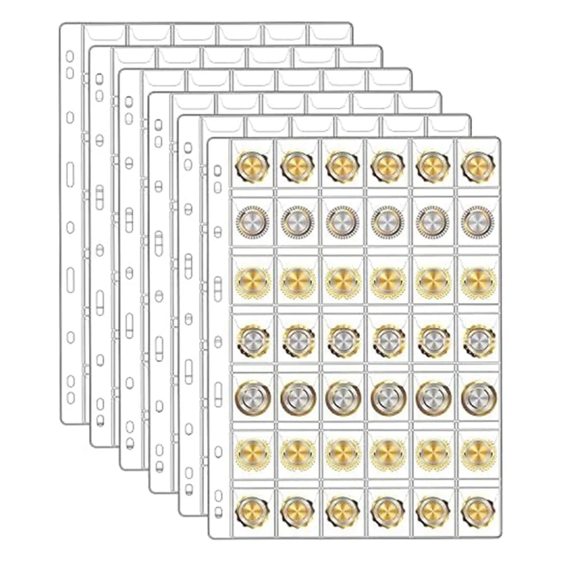 6Sheets PVC Banknote Collection Page For Collectors, Coin Pages,For Dollar Bill Stamp,42-Pockets Per Sheet/252 Pockets In Total
6Sheets PVC Banknote Collection Page For Collectors, Coin Pages,For Dollar Bill Stamp,42-Pockets Per Sheet/252 Pockets In Total