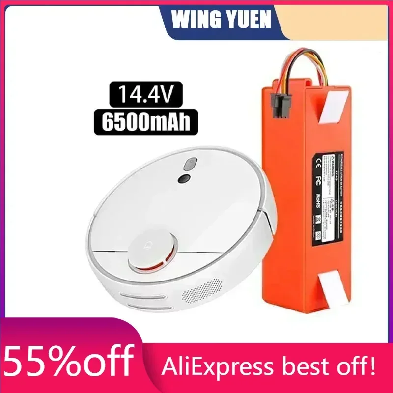 BRR-2P4S-5200S 14.4V 12800mAh Robotic Vacuum Cleaner Replacement Battery For Xiaomi Roborock S55 S60 S65 S50 S51 S5 MAX S6 Parts
BRR-2P4S-5200S 14.4V 12800mAh Robotic Vacuum Cleaner Replacement Battery For Xiaomi Roborock S55 S60 S65 S50 S51 S5 MAX S6 Parts