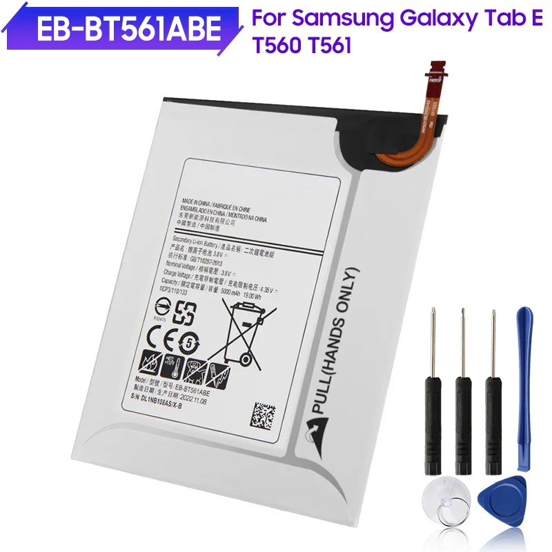 

Новая аккумуляторная батарея для планшета планшетов Samsung GALAXY Tab E T560 T561, аккумулятор для планшета 5000 мАч