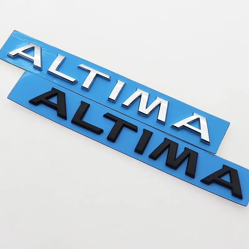 1 шт. ABS ALTIMA Автомобильный логотип, крыло, боковой задний бампер, задняя дверь, наклейка на багажник, аксессуары для укладки
1 шт. ABS ALTIMA Автомобильный логотип, крыло, боковой задний бампер, задняя дверь, наклейка на багажник, аксессуары для укладки