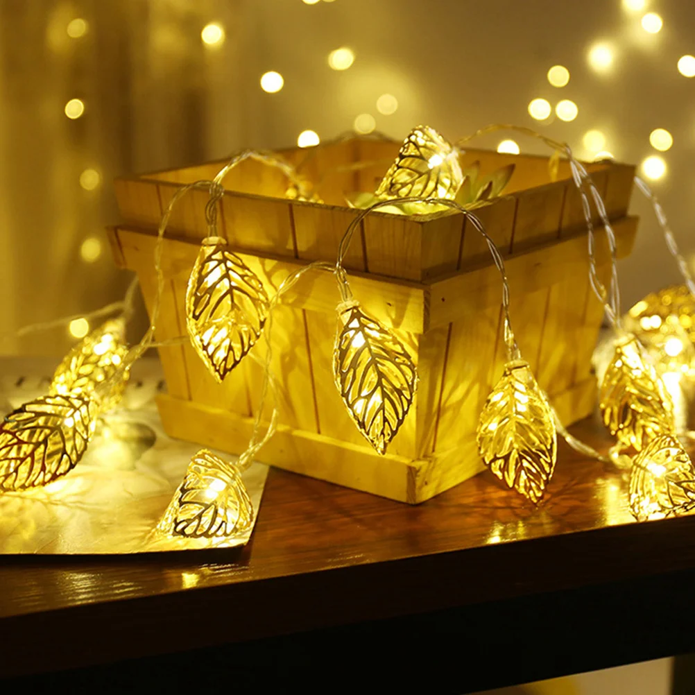 Leaves String Lights Metal Hollow Leaf Garland with Fairy Lights Warm White LED Lights Vines for Valentines Day Wedding
Leaves String Lights Metal Hollow Leaf Garland with Fairy Lights Warm White LED Lights Vines for Valentines Day Wedding