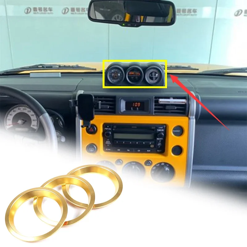 For Toyota FJ Cruiser 2007-21 Aluminum alloy Compass Inner Ring Decorative Frame Triptych Combination Decorative Cover Dashboard
For Toyota FJ Cruiser 2007-21 Aluminum alloy Compass Inner Ring Decorative Frame Triptych Combination Decorative Cover Dashboard