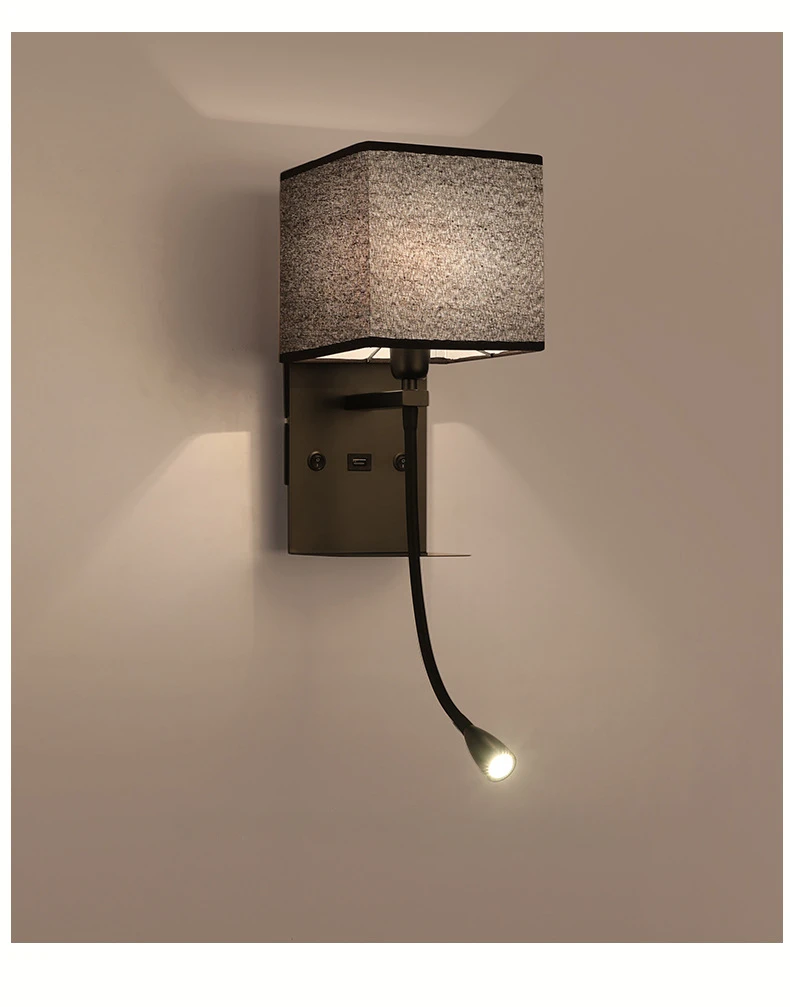 Wall Lamp Simple Modern LED Nordic Bedroom Bedside Lamp Creative Hotel Room Study Hotel Wall Light Room Decor Wall Decor
Wall Lamp Simple Modern LED Nordic Bedroom Bedside Lamp Creative Hotel Room Study Hotel Wall Light Room Decor Wall Decor