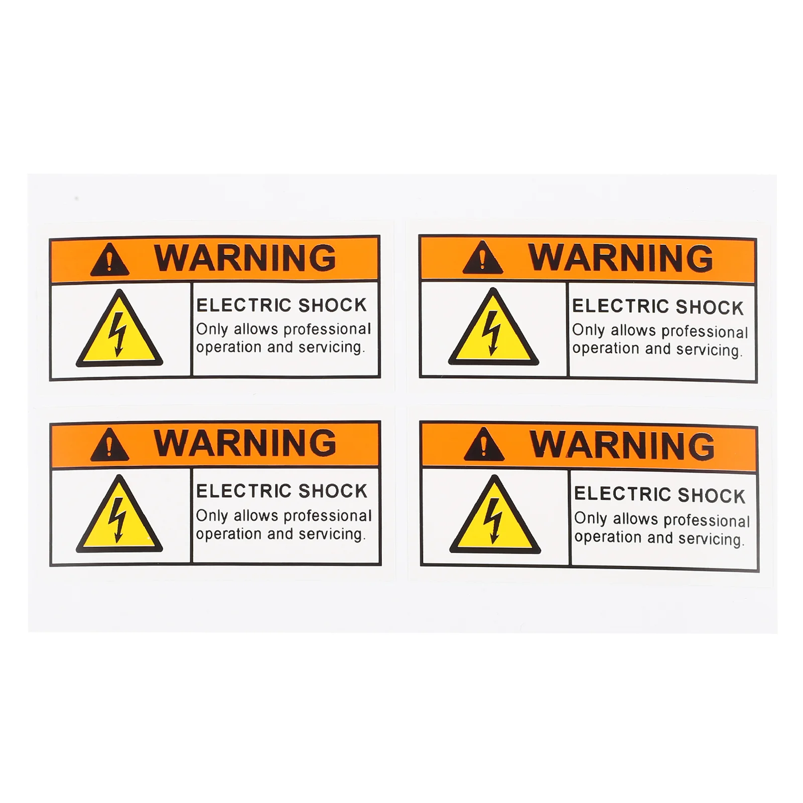 Beware of Electric Shock Sign Stickers Caution with Electricity High Voltage Warning
Beware of Electric Shock Sign Stickers Caution with Electricity High Voltage Warning