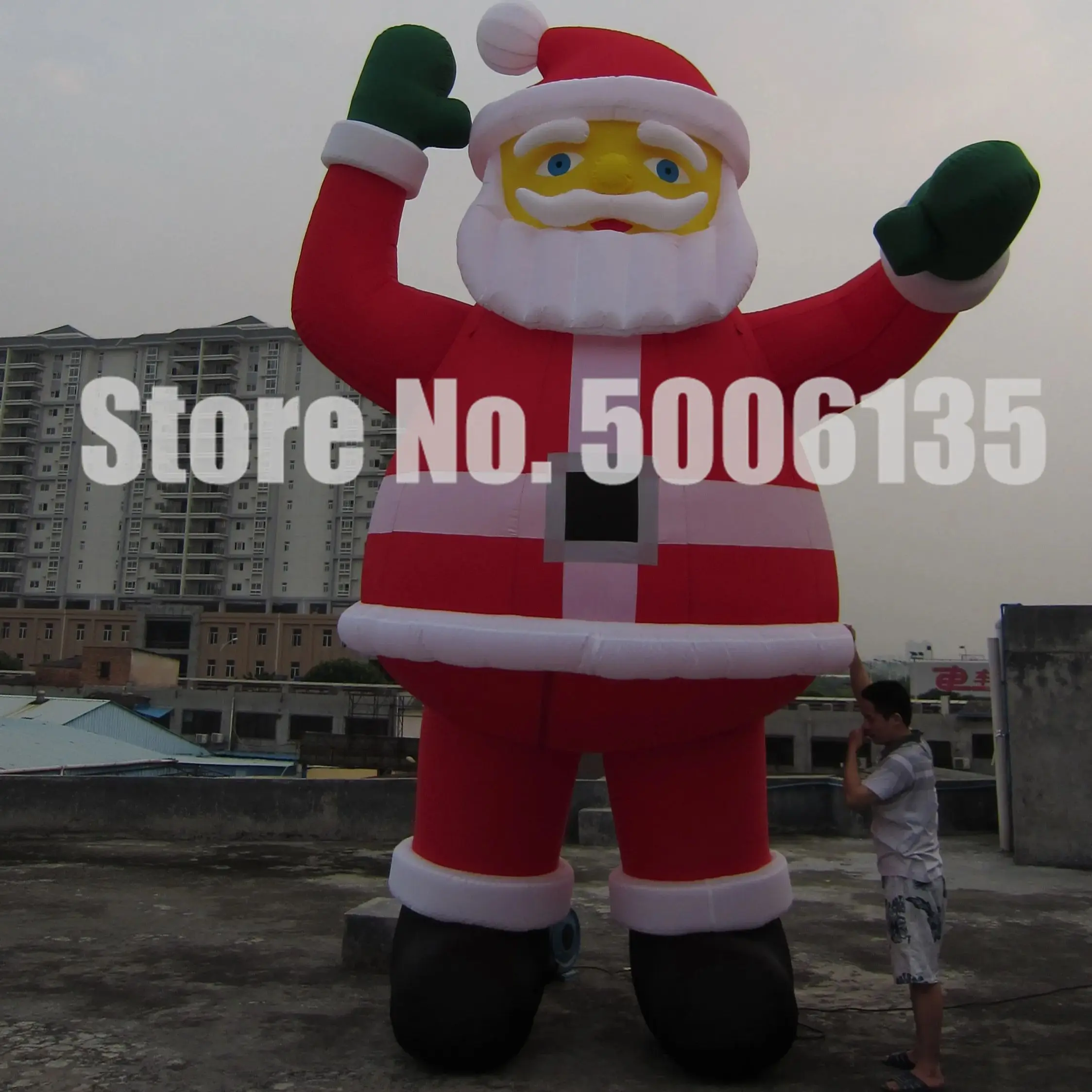 

8/10/12m Giant Inflatable Santa Claus Outdoor Christmas Event Advertising Party Inflatable Snowman New Year Party Decor