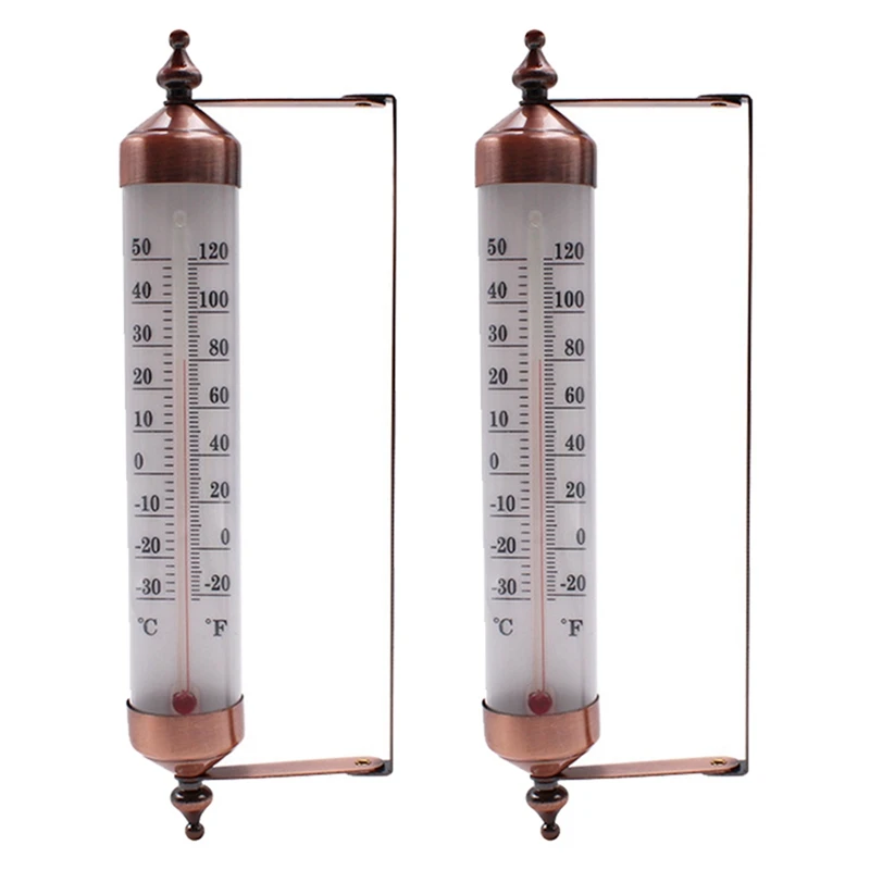 2Pcs 10Inch Thermometer Outdoor Thermometer Decorative Thermometer Indoor Thermometer Wall Mounted Thermometer Durable
2Pcs 10Inch Thermometer Outdoor Thermometer Decorative Thermometer Indoor Thermometer Wall Mounted Thermometer Durable