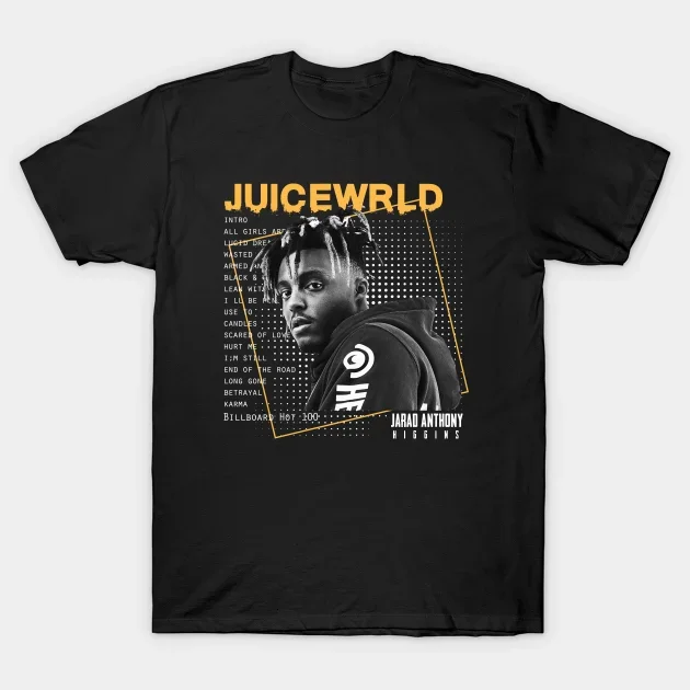 2021 Men/Women's Summer Black Street Fashion Hip Hop Juice Wrld - Streetwear T-shirt Cotton Tees Short Sleeve Tops
2021 Men/Women's Summer Black Street Fashion Hip Hop Juice Wrld - Streetwear T-shirt Cotton Tees Short Sleeve Tops