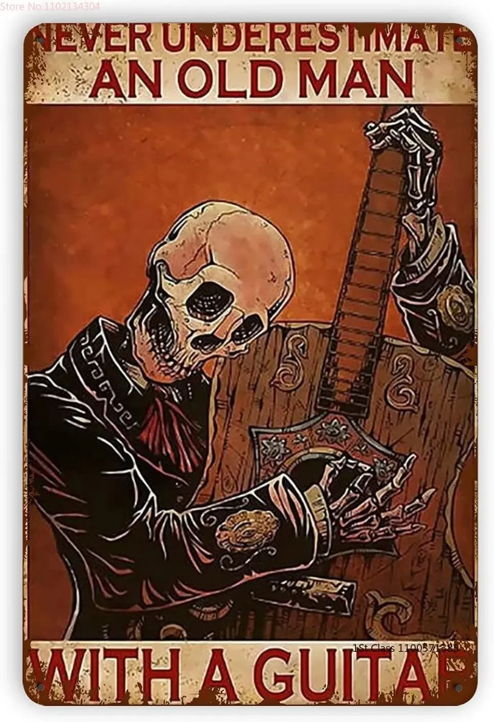Металлический жестяной знак для игры на гитаре, никогда не подучит стариков с гитарными жестяными знаками, настенное украшение для дома в стиле ретро
Металлический жестяной знак для игры на гитаре, никогда не подучит стариков с гитарными жестяными знаками, настенное украшение для дома в стиле ретро