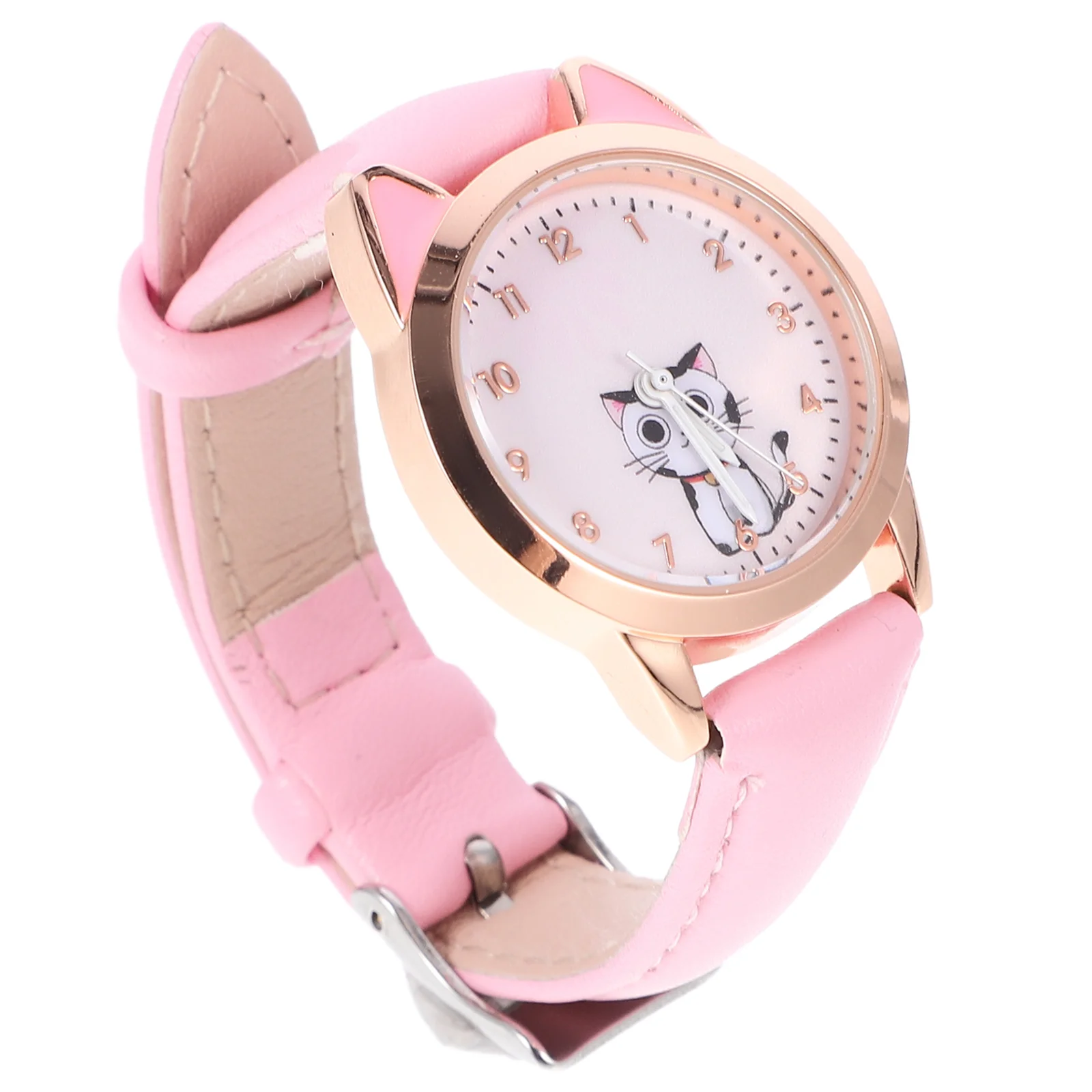 

Villcase Womens Gifts Luminous Watch Girls Watch Cute Cartoon Watches Luminous Watch Cartoon Cat Ears Shape Wristwatch