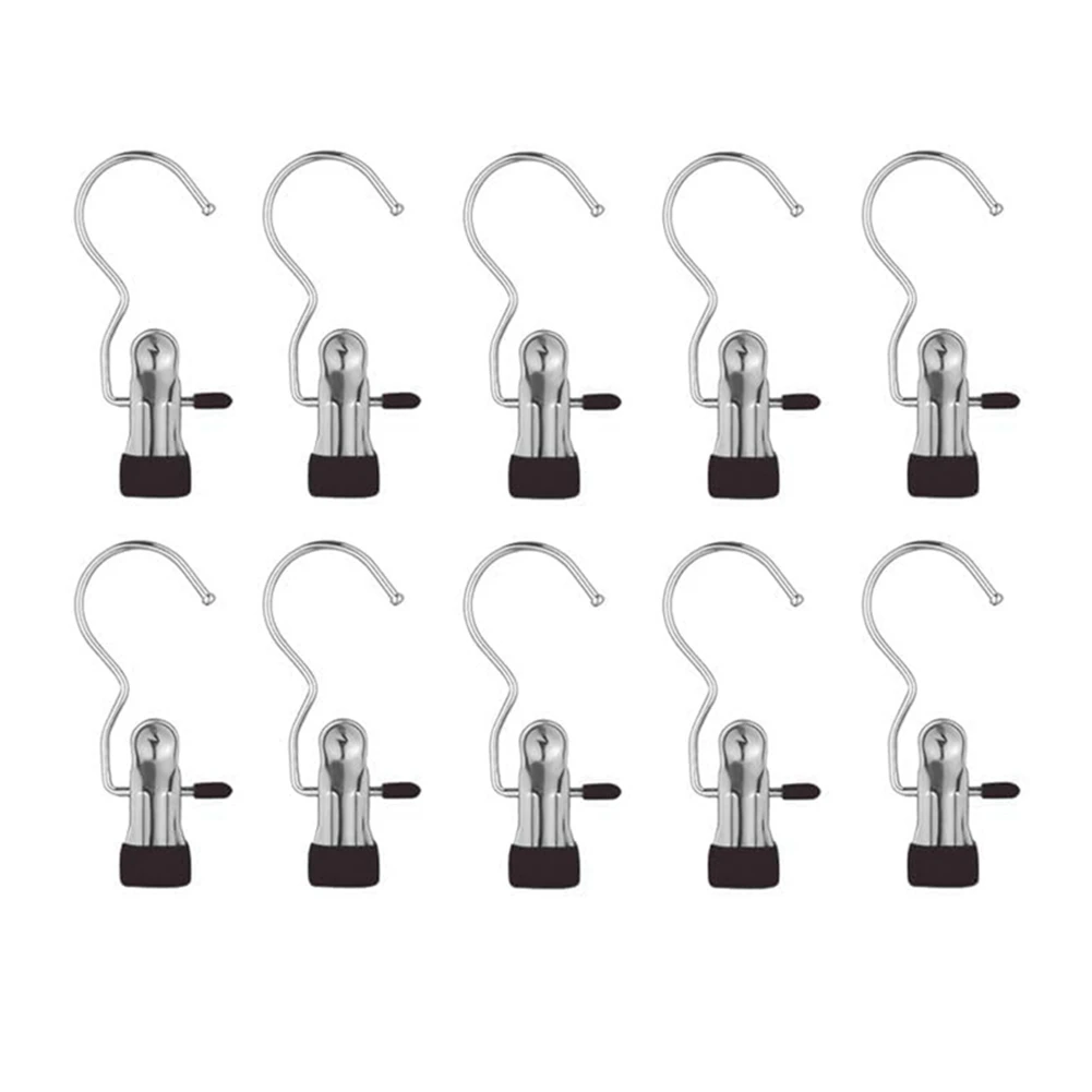 Heavy Duty Hanging Hooks Clips,New Boot Hangers for Closet,Laundry Hooks Hanging Clip Clothes,Hat Pants Towel Black 10PC
Heavy Duty Hanging Hooks Clips,New Boot Hangers for Closet,Laundry Hooks Hanging Clip Clothes,Hat Pants Towel Black 10PC
