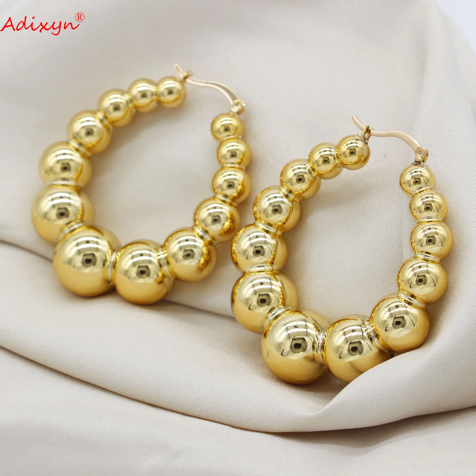 Adixyn Dubai Gold Color Big Round Earrings for Women/Girls African Ornament Jewelry Gifts N03015
Adixyn Dubai Gold Color Big Round Earrings for Women/Girls African Ornament Jewelry Gifts N03015
