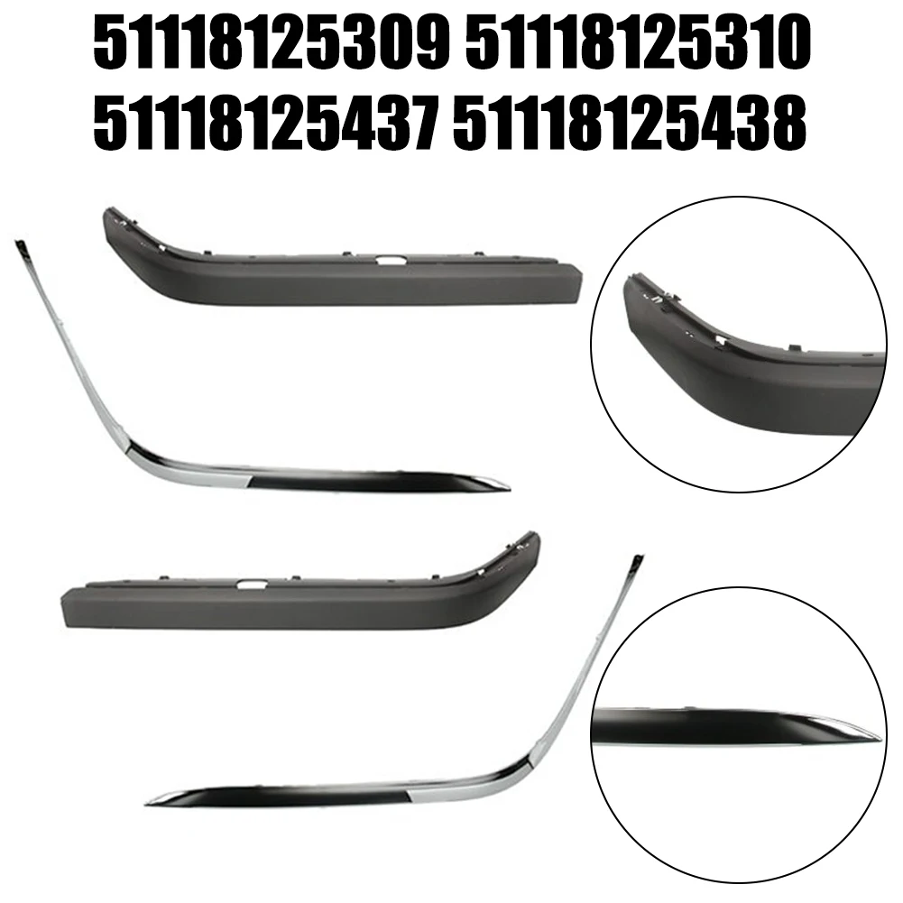 4Pcs Car Front Bumper Molding Plastic + Chrome Trim Exterior 51118125309 51118125437 For BMW 7 SERIES E38 1994-2001 Parts
4Pcs Car Front Bumper Molding Plastic + Chrome Trim Exterior 51118125309 51118125437 For BMW 7 SERIES E38 1994-2001 Parts