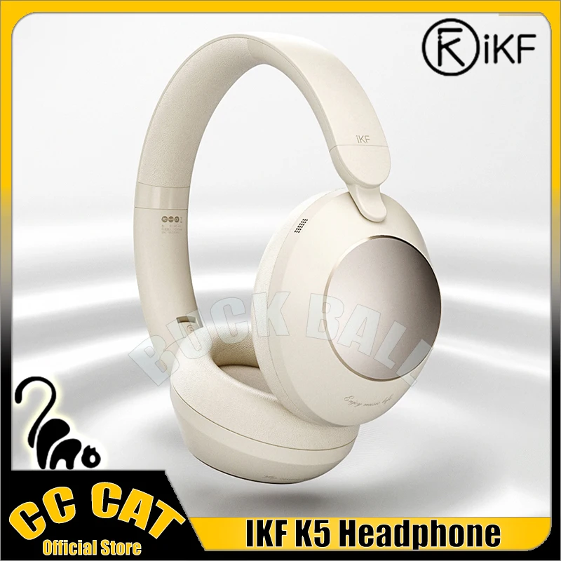 

Ikf K5 Headset Wireless Bluetooth Earphones Over Ear Dynamic Headsets Noise Reduction Low Latency Gamer Earphone Ipx4 Waterproof