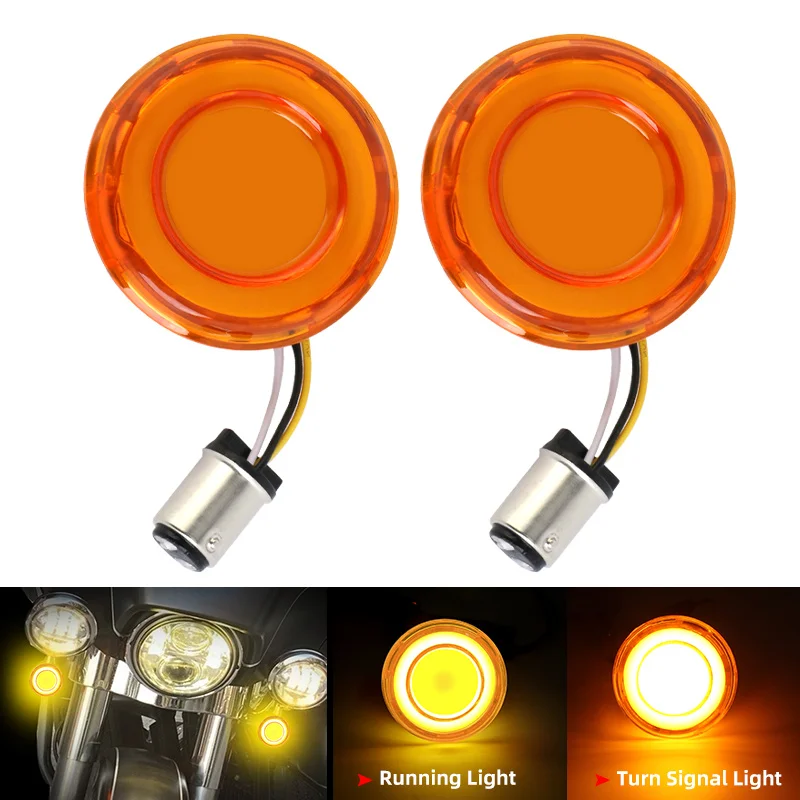 Motorcycle For Harley Touring Electra Glide Sportster XL883 1200 X48 Dyna Yellow Front Turn Signal Light Indicator Bullet 1157
Motorcycle For Harley Touring Electra Glide Sportster XL883 1200 X48 Dyna Yellow Front Turn Signal Light Indicator Bullet 1157