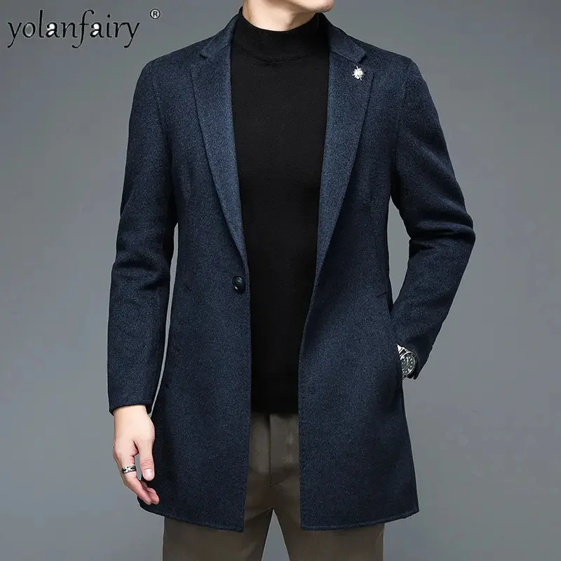 2024 New Autumn Winter Woolen Overcoat Men Double Faced Wool Coat Solid Color Medium Length Casual Trench Coats Men's Wear FCY
2024 New Autumn Winter Woolen Overcoat Men Double Faced Wool Coat Solid Color Medium Length Casual Trench Coats Men's Wear FCY