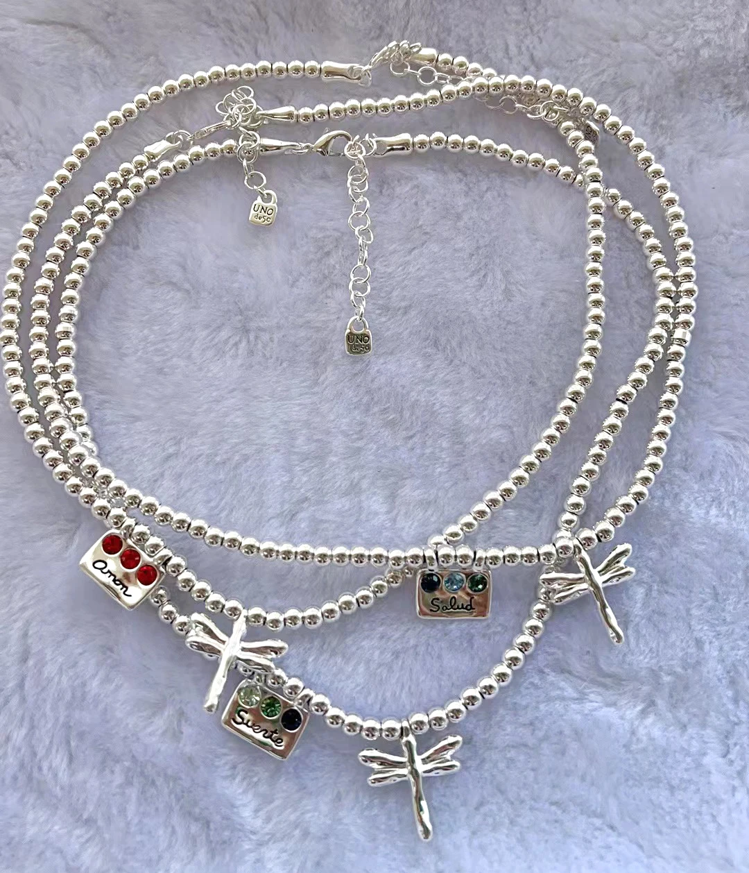 2023 Fashion UNOde50 Fashion Electroplated 925 Red Gem and Dragonfly Necklace Women's Summer Romantic Gift
2023 Fashion UNOde50 Fashion Electroplated 925 Red Gem and Dragonfly Necklace Women's Summer Romantic Gift