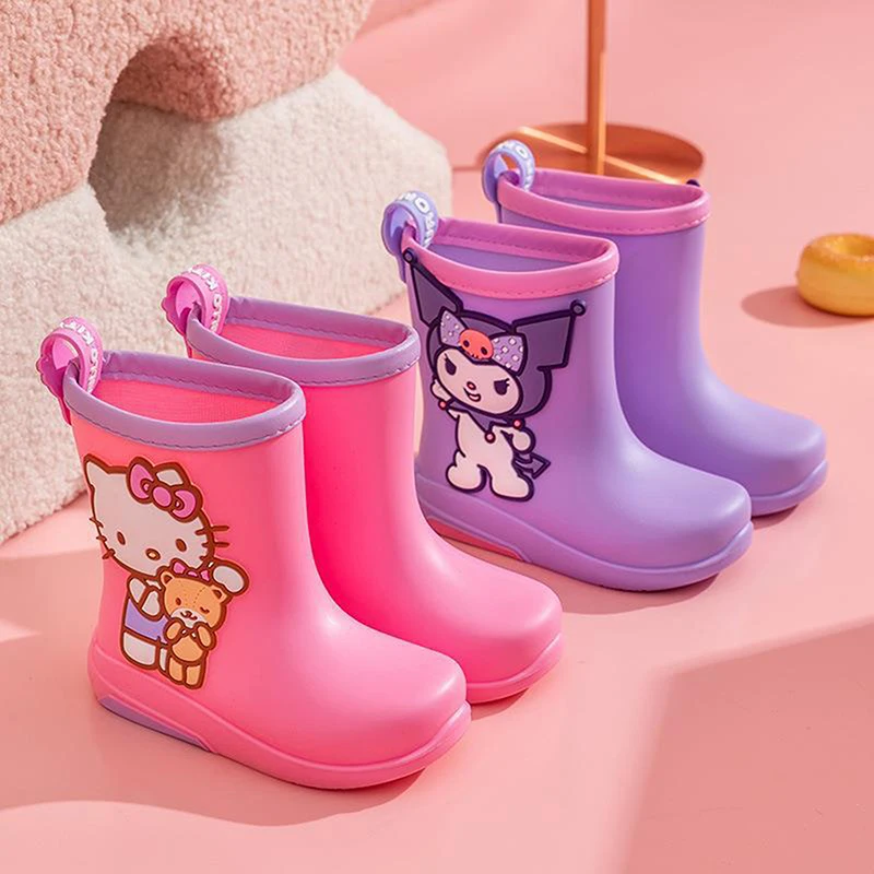 Sanrio Cartoon Children's Anti-slip Rain Boots Cinnamoroll Girls' Waterproof Rubber Rain Boots Kuromi Wear Water Shoes Outside
Sanrio Cartoon Children's Anti-slip Rain Boots Cinnamoroll Girls' Waterproof Rubber Rain Boots Kuromi Wear Water Shoes Outside