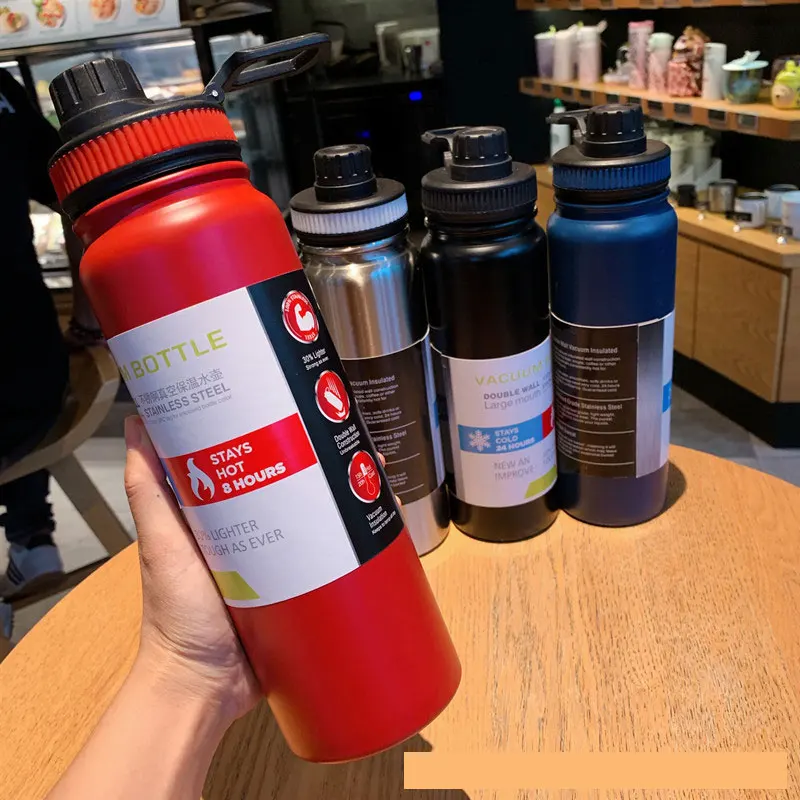 Vacuum Flask Thermal Mug Insulated Sport Thermos Bottle Large-Capacity Double Wall Stainless Steel Water Bottle Travel Cup
Vacuum Flask Thermal Mug Insulated Sport Thermos Bottle Large-Capacity Double Wall Stainless Steel Water Bottle Travel Cup
