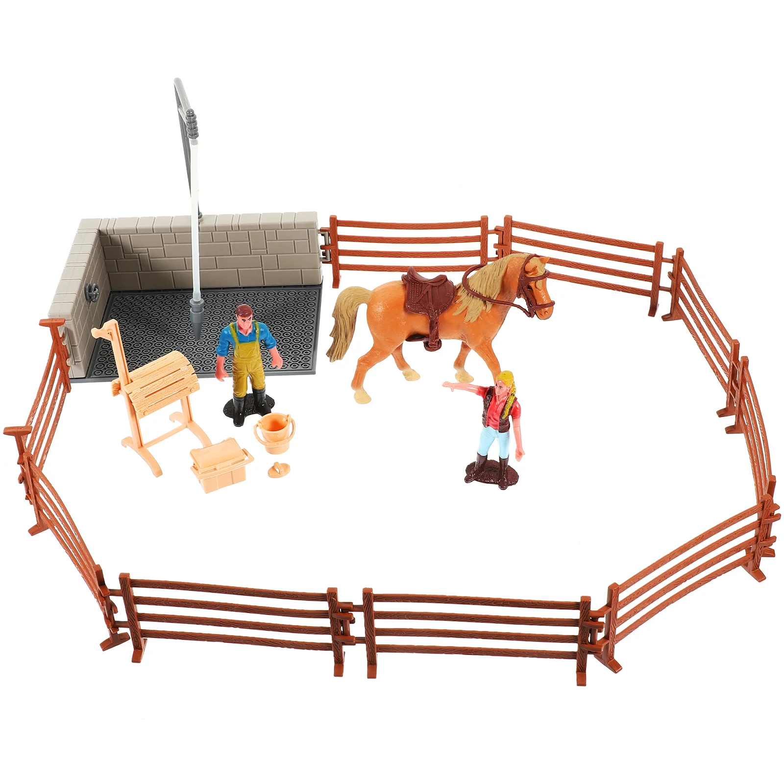 Simulation Farm Ranch Toy for Kids Educational Model DIY Plastic Horse Stable Mini Toys Child Farmhouse Kit
Simulation Farm Ranch Toy for Kids Educational Model DIY Plastic Horse Stable Mini Toys Child Farmhouse Kit