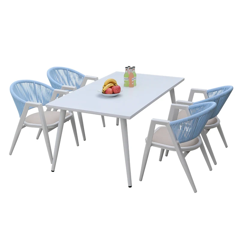 Outdoor table and chair combination courtyard balcony rattan B&B white waterproof sun-proof
Outdoor table and chair combination courtyard balcony rattan B&B white waterproof sun-proof