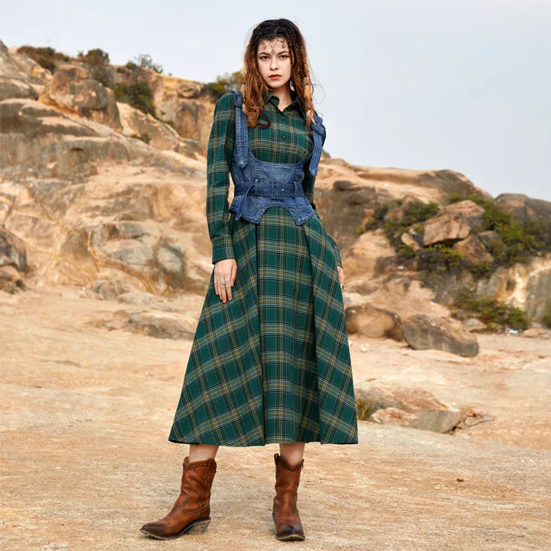 AYUALIN Long Sleeve Summer Dress for Women 2022 Boho Beach Wear Long Vestidos Casual Lapel Vintage 2 Piece Set Plaid Dresses
AYUALIN Long Sleeve Summer Dress for Women 2022 Boho Beach Wear Long Vestidos Casual Lapel Vintage 2 Piece Set Plaid Dresses