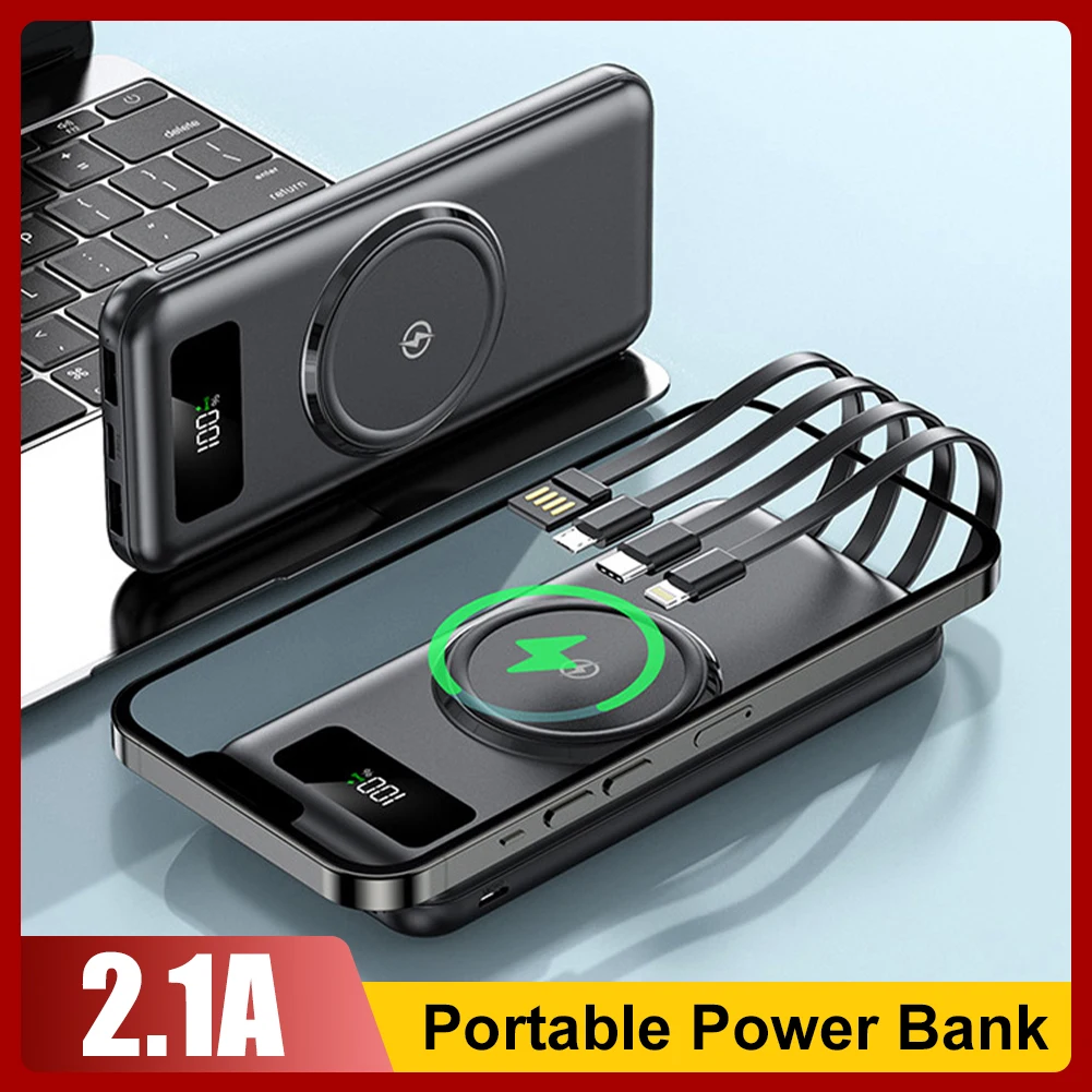 New 20000mAh Portable Power Bank Wireless Fast Charging External Battery With Four-wire Power Bank For Heated Vest Jacket Phone
New 20000mAh Portable Power Bank Wireless Fast Charging External Battery With Four-wire Power Bank For Heated Vest Jacket Phone