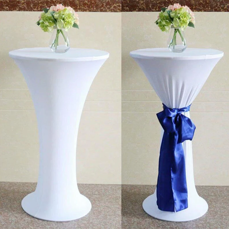 60/70/80X110Cm Stretch High Top Cocktail Table Cover Spandex Standing Table Cloth Bar Hotel Dining Party Banquet Wedding Decor
60/70/80X110Cm Stretch High Top Cocktail Table Cover Spandex Standing Table Cloth Bar Hotel Dining Party Banquet Wedding Decor