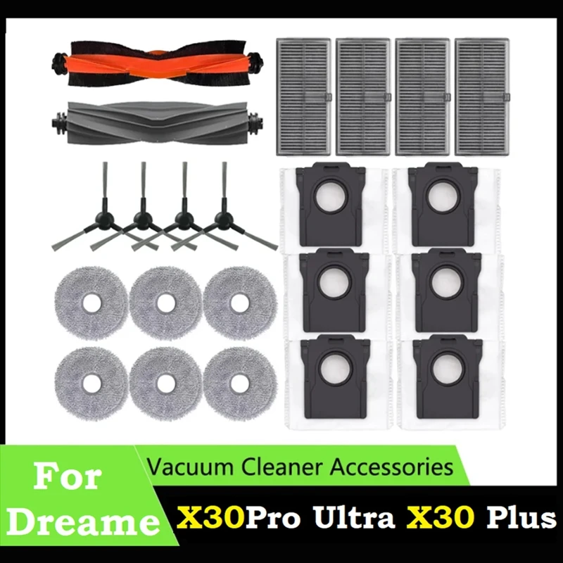 22PCS For Dreame Bot X30pro Ultra X30pro Plus Robot Vacuum Cleaner Side Brush Filter Dust Bag Replacement Parts Accessories
22PCS For Dreame Bot X30pro Ultra X30pro Plus Robot Vacuum Cleaner Side Brush Filter Dust Bag Replacement Parts Accessories