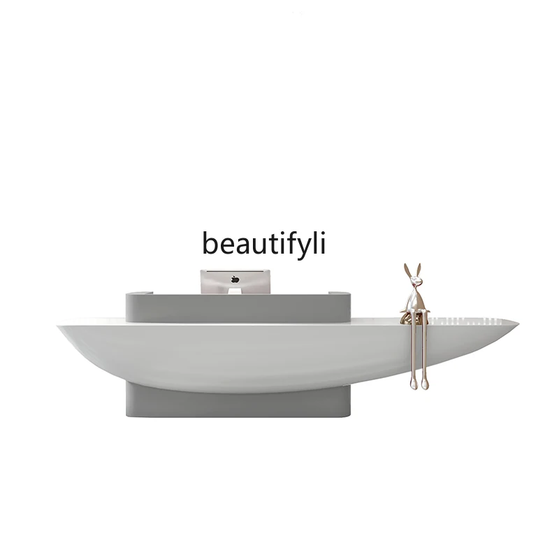 Simple Company Reception Desk Creative Strange Shape High-End Clothing Store Modern Beauty Salon Paint Bar Counter
Simple Company Reception Desk Creative Strange Shape High-End Clothing Store Modern Beauty Salon Paint Bar Counter