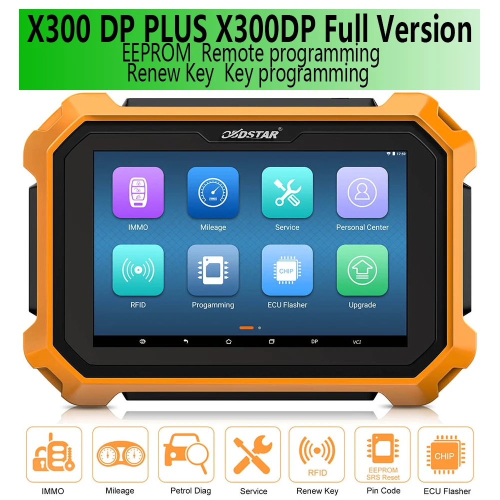 OBDSTAR X300 DP PLUS X300DP Full Version Support ECU Programming and for Toyota Smart Key With P001 Get 2 Years Free Update
OBDSTAR X300 DP PLUS X300DP Full Version Support ECU Programming and for Toyota Smart Key With P001 Get 2 Years Free Update