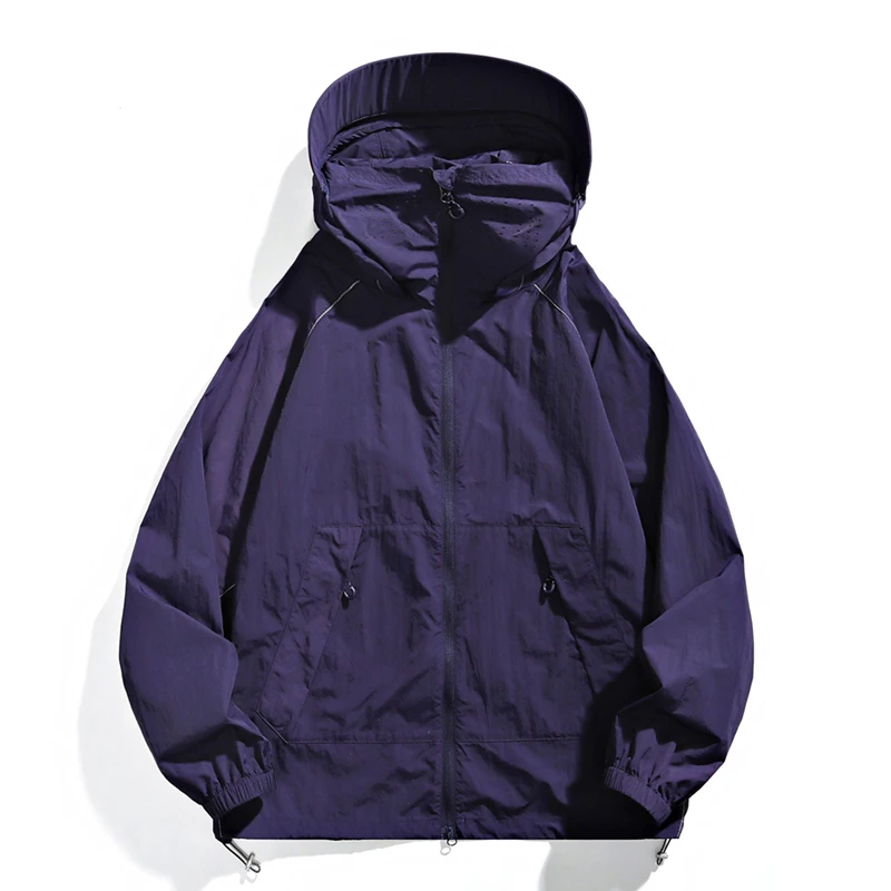 UPF50+Summer Men's Sunscreen Clothing New Trendy Quick drying Outdoor Camping Hooded windbreaker Men's Casual Sunscreen Jacket
UPF50+Summer Men's Sunscreen Clothing New Trendy Quick drying Outdoor Camping Hooded windbreaker Men's Casual Sunscreen Jacket