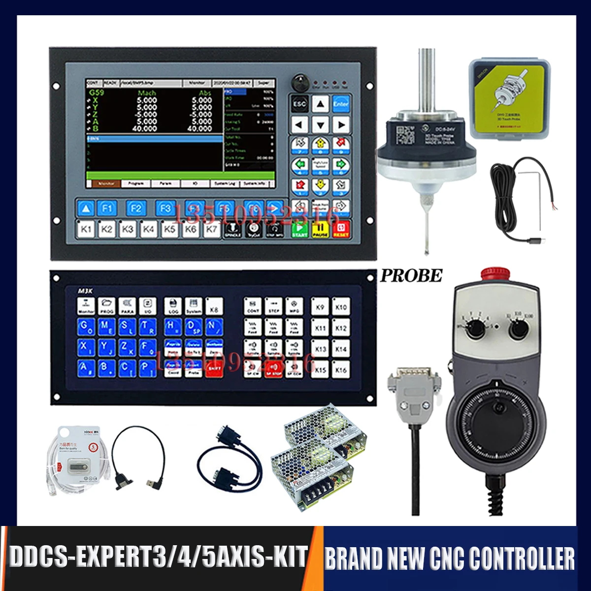 Cnc Motion Controller Ddcs-expert Newly Upgraded 3/4/5 Axis 1mkhz G Code Offline Plc+3d Probe+extended Keyboard E-mpg
Cnc Motion Controller Ddcs-expert Newly Upgraded 3/4/5 Axis 1mkhz G Code Offline Plc+3d Probe+extended Keyboard E-mpg