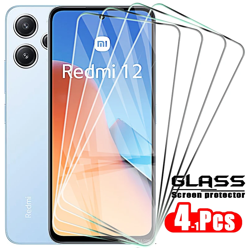 

Tempered Glass for Xiaomi Redmi 12 Note 12s 12 Pro Plus 12c 12 4g 5g C Glass Protective Full Cover Glue 9H HD Screen Protector