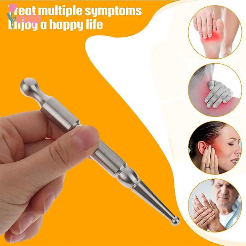 1Pc Stainless Steel Manual Acupuncture Pen Trigger Point Massager Deep Tissue Massage Tool For Body Meridian Pain Relief
1Pc Stainless Steel Manual Acupuncture Pen Trigger Point Massager Deep Tissue Massage Tool For Body Meridian Pain Relief