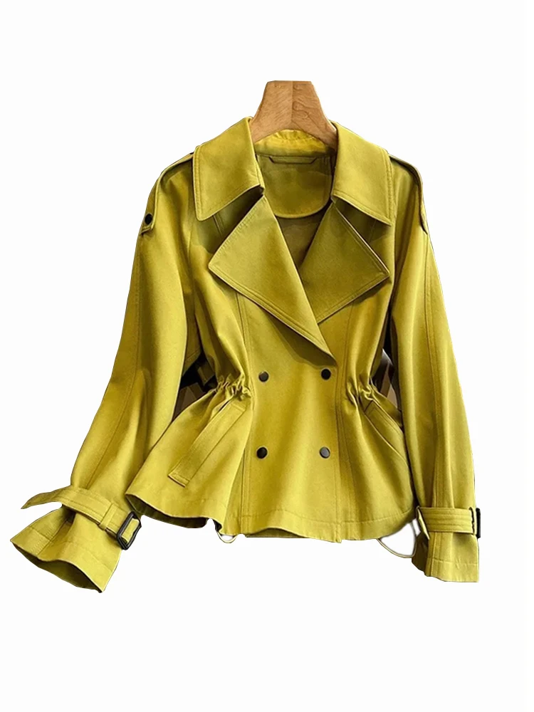 Autumn Winter New Trench Coat For Women Turn Down Collar Windbreak Jackets Female Casual Solid Drawstring Basic Coat 2023
Autumn Winter New Trench Coat For Women Turn Down Collar Windbreak Jackets Female Casual Solid Drawstring Basic Coat 2023