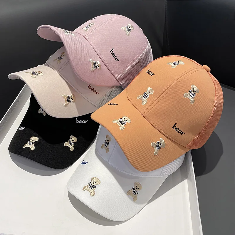 2022 Spring Summer Baseball Caps Cute Cartoon Bear Embroidery Visors Hat 5 Colors Breathable Mesh Sun Protection Hats 54-58cm
2022 Spring Summer Baseball Caps Cute Cartoon Bear Embroidery Visors Hat 5 Colors Breathable Mesh Sun Protection Hats 54-58cm