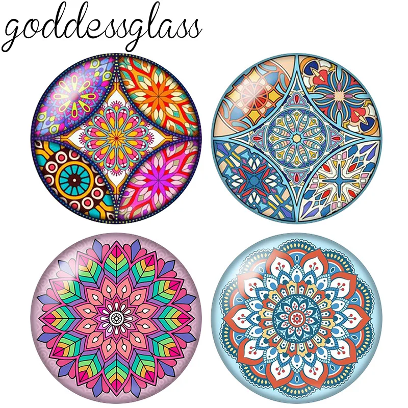 Beauty Fashion Patterns Flowers Bohemian 10pcs 12mm/18mm/20mm/25mm Round Photo glass cabochon demo flat back Making findings
Beauty Fashion Patterns Flowers Bohemian 10pcs 12mm/18mm/20mm/25mm Round Photo glass cabochon demo flat back Making findings