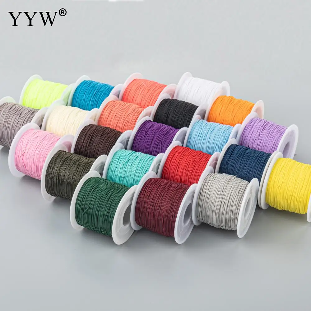 

120m/Roll 0.8mm Nylon Cord Thread Chinese Knot Macrame Cord Bracelet Braided String DIY Tassels Beading Shamballa String Thread